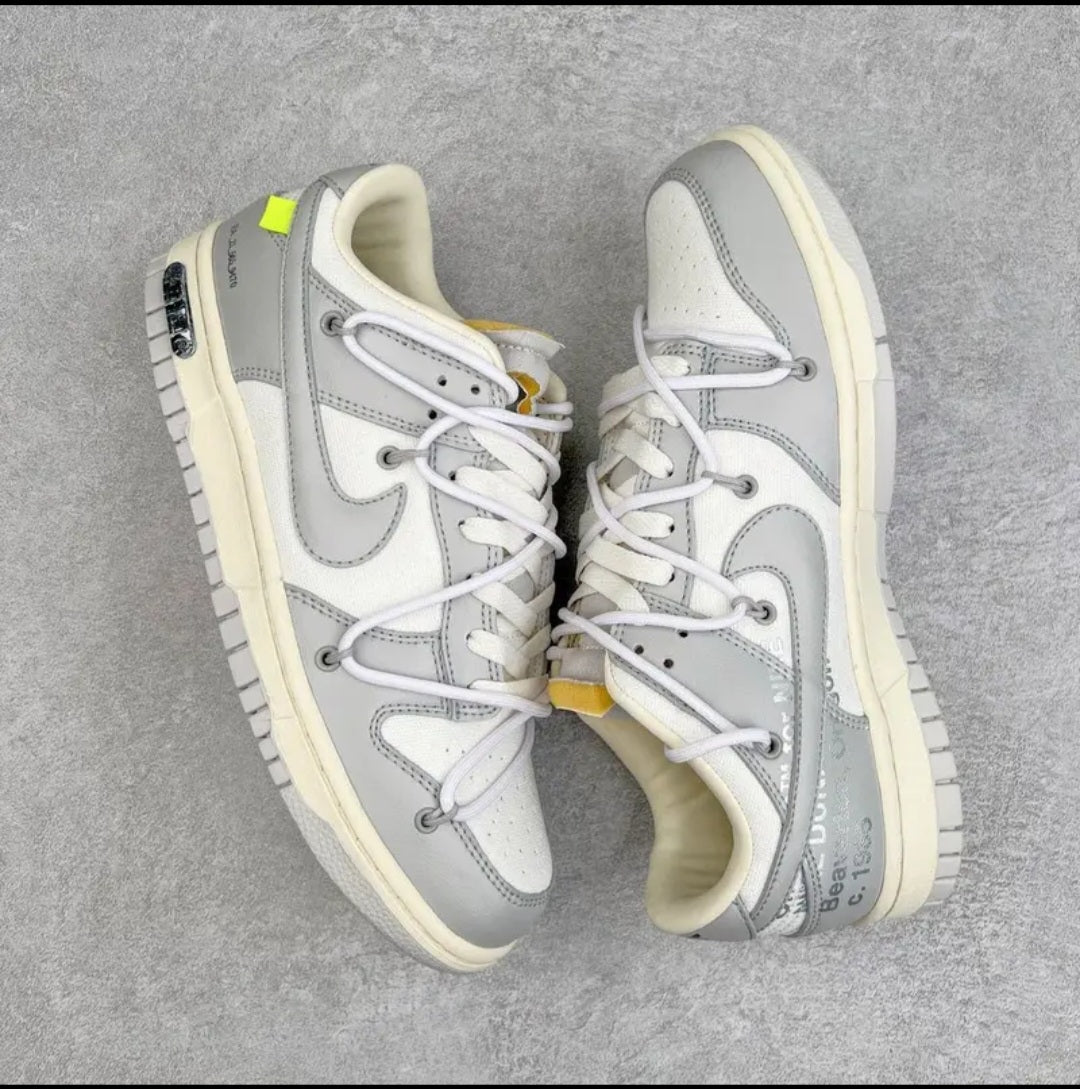 Nike x OffWhite Dunk Low " Grey-White"