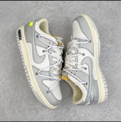 Nike x OffWhite Dunk Low " Grey-White"