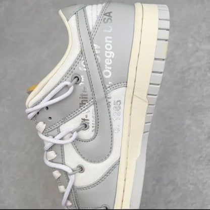 Nike x OffWhite Dunk Low " Grey-White"