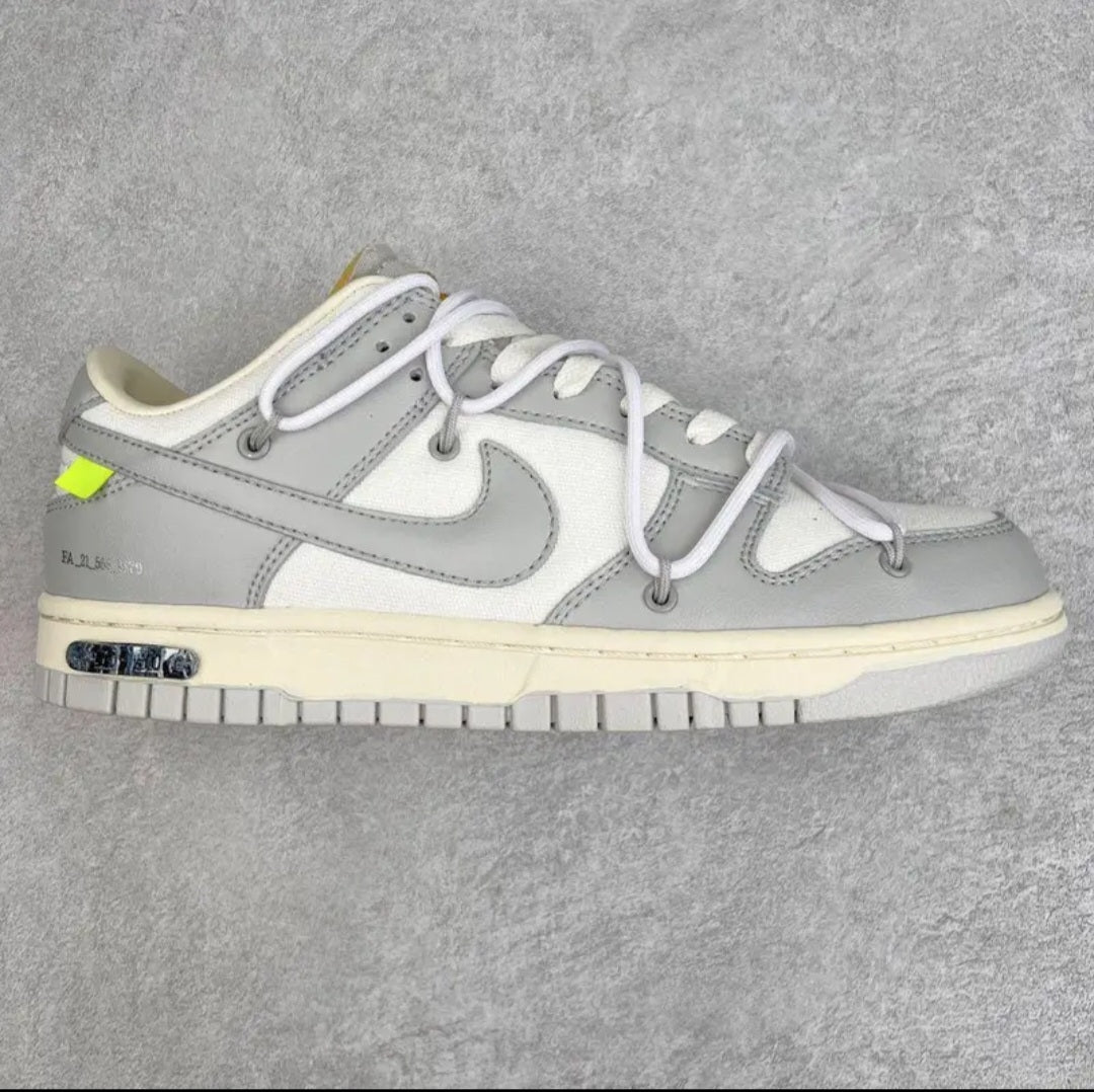 Nike x OffWhite Dunk Low " Grey-White"