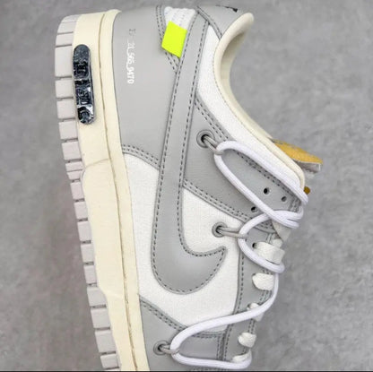 Nike x OffWhite Dunk Low " Grey-White"