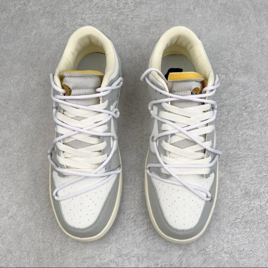 Nike x OffWhite Dunk Low " Grey-White"