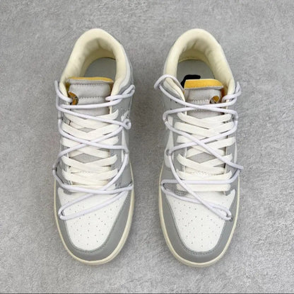 Nike x OffWhite Dunk Low " Grey-White"