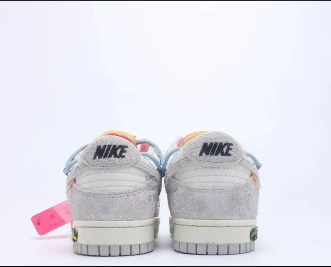 Nike x OffWhite Dunk Low "Grey-Light Blue"